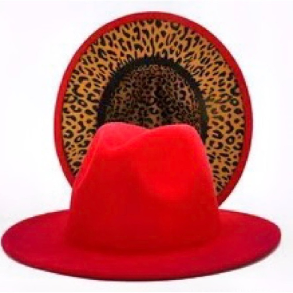Red Fedora Leopard Print Bottom
Unisex